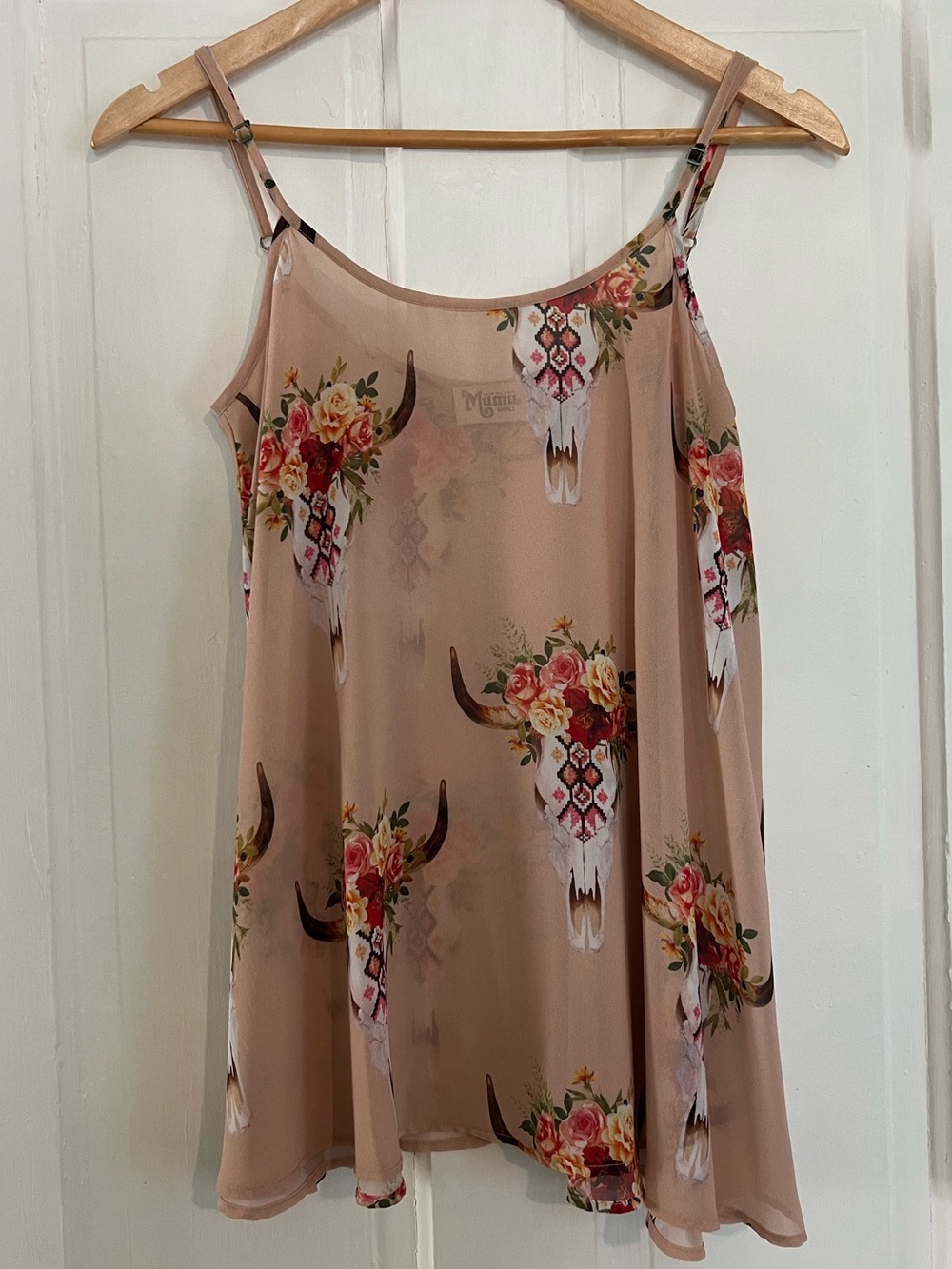 Show Me Your MuMu Women's Size Small Trapeze Mini Dress Pink Floral Western